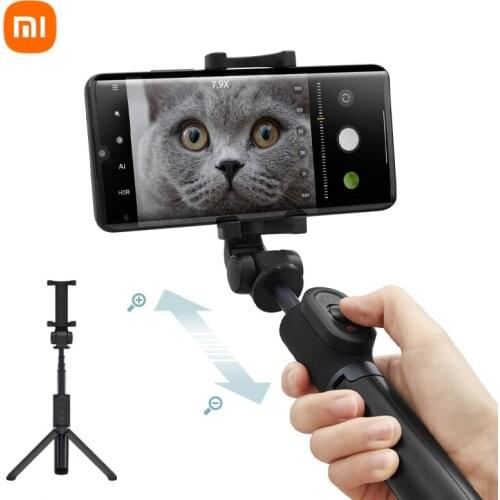 Original Xiaomi Tripod Selfie Stick Zoom Anti-skid Live Broadcast Equipment Bluetooth Remote 360° Rotation Foldable for iPhone