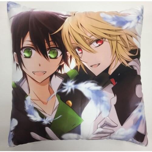Owari No Seraph of the End Two Side Pillowcases Hugging Pillow Cushion Case Cover Otaku Cosplay Gift New 181