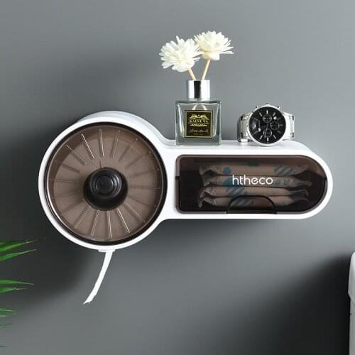 Plastic Toilet Roll Paper Holder WC Storage Drawer Waterproof Bathroom Paper Tissue Box Wall Mounted Dispenser Home Organizer