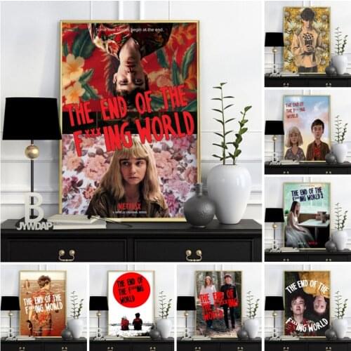 The End of the F***ing World Tv Series Poster Retro Canvas Poster Art Illustration Home Decoration Painting Living Room Decor