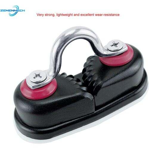 Anodized Aluminium Cam Cleat with Leading Ring Boat Rope Cleat Matic Fairlead Marine Sailboat Kayak Dinghy Pilates Accessories