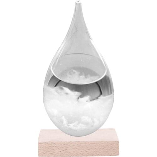 Transparent Droplet Storm Glass Bottle Water Drop Weather Storm Forecast Predictor Monitor Bottle Home Decoration