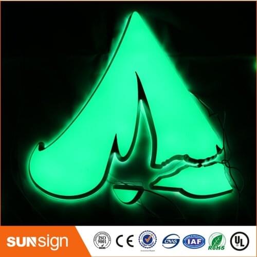 Custom advertising channel letter illuminated sign letters