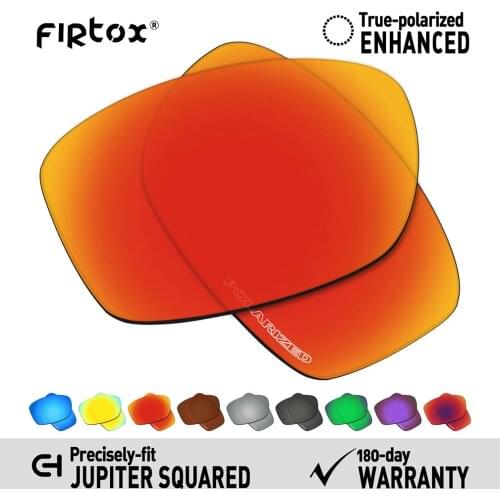Firtox Anti-Seawater Polarized Lenses Replacement for-Oakley Jupiter Squared OO9135 Sunglasses (Lens Only) - Multiple Colors