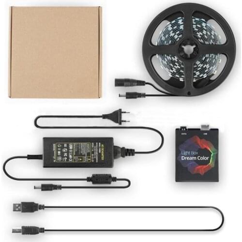 1/2/3/4/5M LED Strip Light USB Flexible Ribbon Led Light Strip DIY TV Backlight Belt Tape Diode With Remote Control US/UK/EUPlug