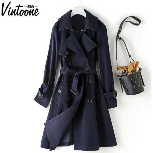 Short Windbreaker Womens Middle Long Small Coat 2021 Spring and Autumn New Temperament Korean Slim Middle Coat
