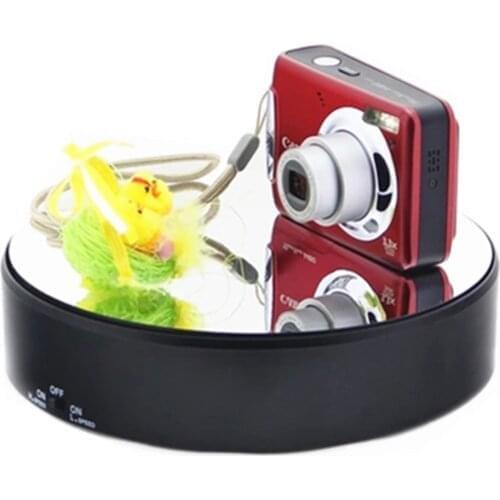 Load 5kg Mirror glassTop Rotating display stand electric turntable High grade watch jewelry camera video shooting