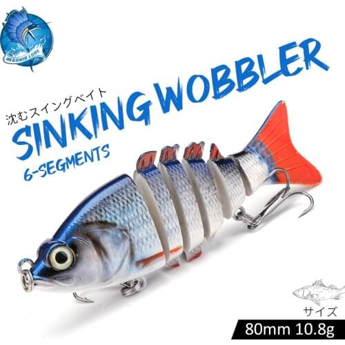 Begonia Lure Sinking Wobbler for Fishing Accessories Bait 8CM 10.8G Hard Artificial Swimbait Crankbaits For Fishing Tackle
