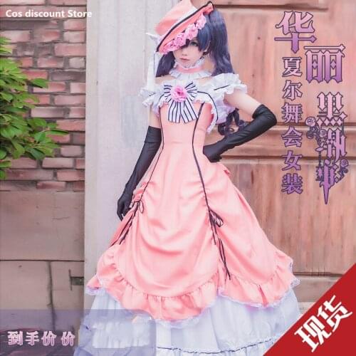 Amine Black Butler Brina Palencia Cosplay Costume Womens Cosplay Dress Sizes S-XL 2021 New