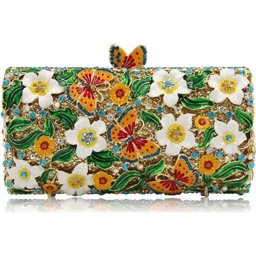 Women green Clutch Wedding Bags Female Vintage Clutches Ladies Beaded Pearl Evening Bags Party Purses red/white/purple/yellow