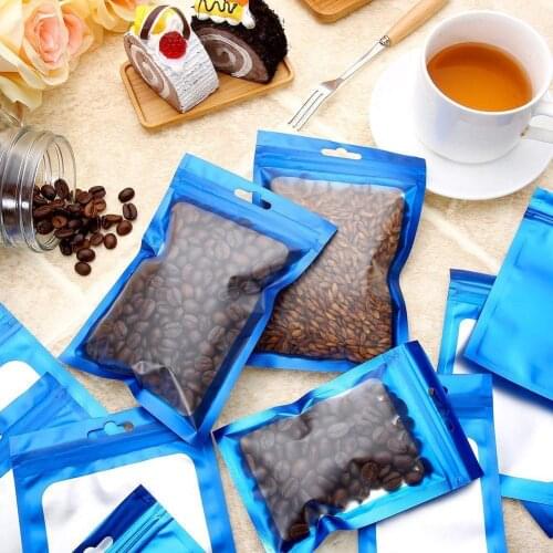 100pcs Resealable Matte Pink Aluminum Foil Window Zip Bags Women Nail Coffee Beauty Lock Bracelets Jewelry Gifts Pouches Be R8L0