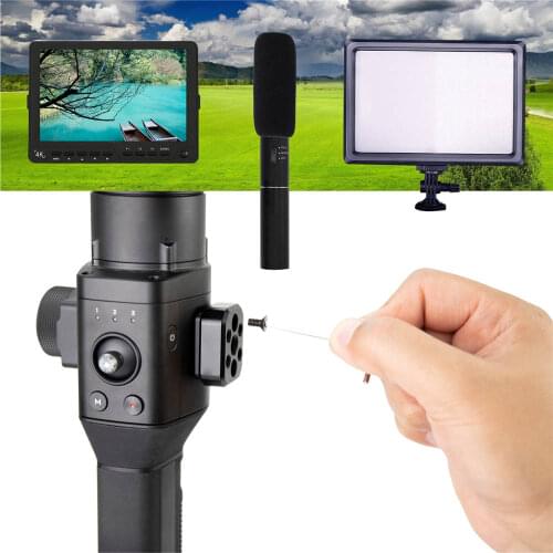 5 in 1 Mount Extension Plate Adaptor for DJI Ronin S Gimbal Stabilizer with 1/4 & 3/8 inch Screw Hole Extend Monitor Mount Plate