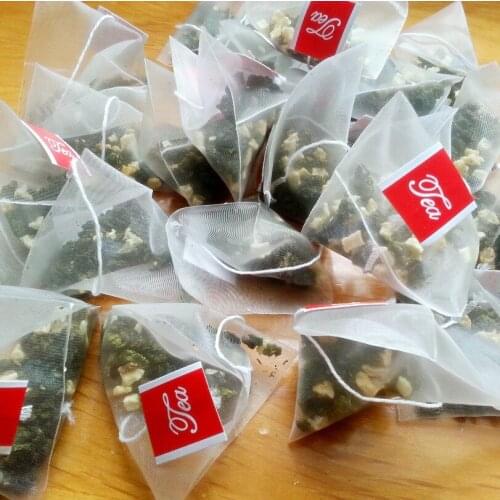 5000pcs/lot Nylon Empty Pyramid Tea Bag Tea Infuser New Tea Strainer Teabags 5.8cmx7cm LX0120