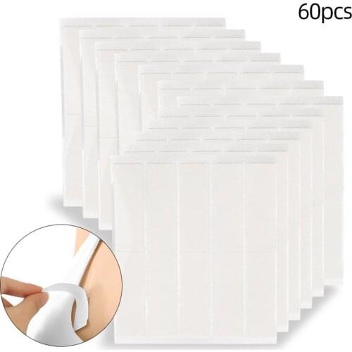 60pcs/Bag Anti-Slip Sticker Portable Anti Extinction Sweatproof Durable for Shirt Collar Underwear Self Adhesive Safe Tape