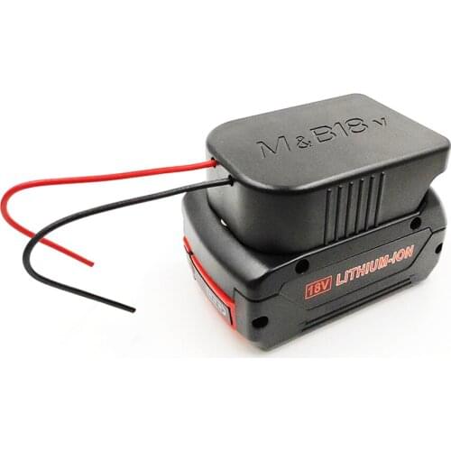 Adapter For MAKITA&BOSCH 18v Battery power mount connector adapter dock holder with 12 awg wires adapter