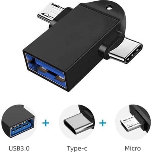 Micro USB Type C 3.0 OTG Adapter For Xiaomi Mi 11 Redmi Note 10 9 8 Huawei Honor Poco F3 X3 Pro Samsung Oneplus Nord One Plus 8T