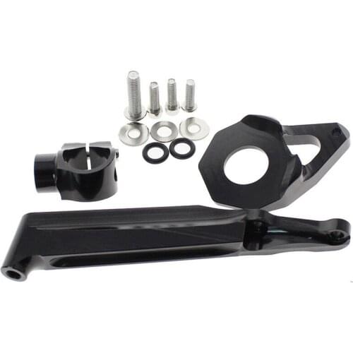 Aluminum Motorcycle Adjustable Steering Stabilizer Damper Mounting Bracket Support Kit For HONDA CBR600RR CBR 600RR 2005 - 2006