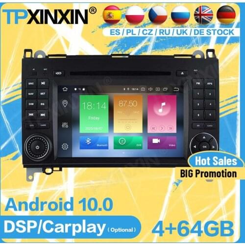Carplay Car Radio 2 Din Receiver Recorder Android For Mercedes Benz B200 B-class W245 B170 GPS Player Navigation Audio Head Unit