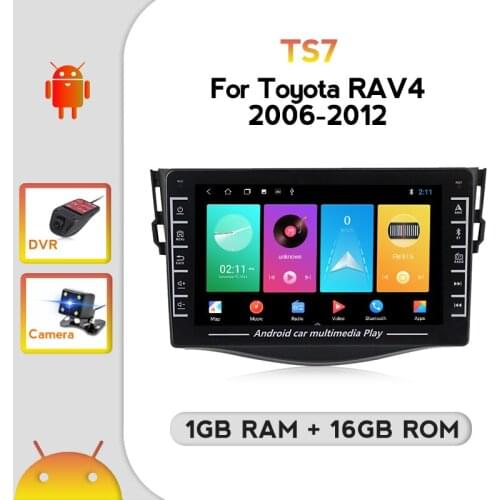Android Car Multimedia Player For Toyota RAV4 2006 2007-2011 2012 8" Navigation Radio Stereo BT GPS Wifi Support Carplay Usb