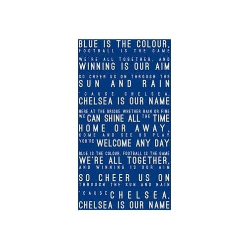 More Style Choose Chelsea FC Inspired Song Lyrics HD Art Print Silk Poster Home Wall Decor 24x36inch