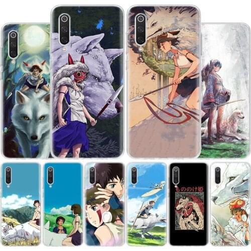Princess Mononoke Cover Phone Case For Xiaomi Note 10 Mi 11 9 8 CC9 5X 6X 9T 10T A3 Poco X3 NFC F1 Pro Lite + Coque A1 A2