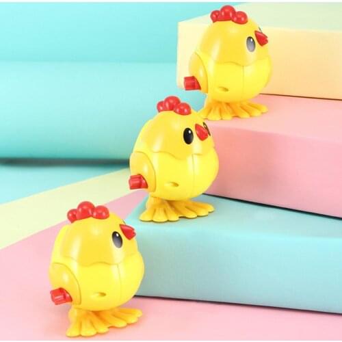 Baby Gift 1Pcs Clockwork Toy Wind Up Toys Lucky Chick Developing Intelligence Toys for Children Newborn Spring Toy Random Color