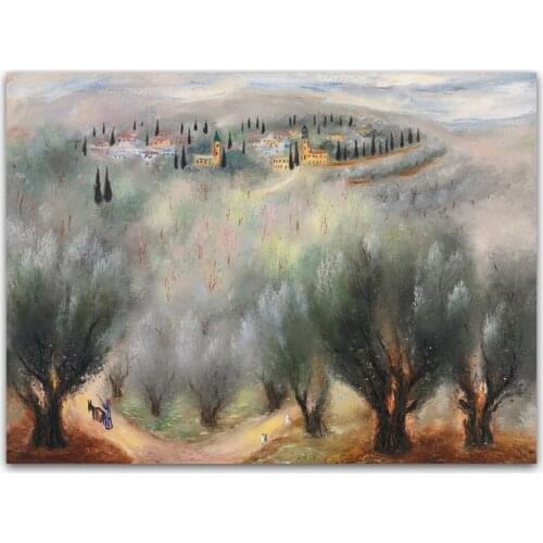 DONGMEI OIL PAINTING hand painted oil painting high quality wall landscape painting pictures for living room DM-1510102