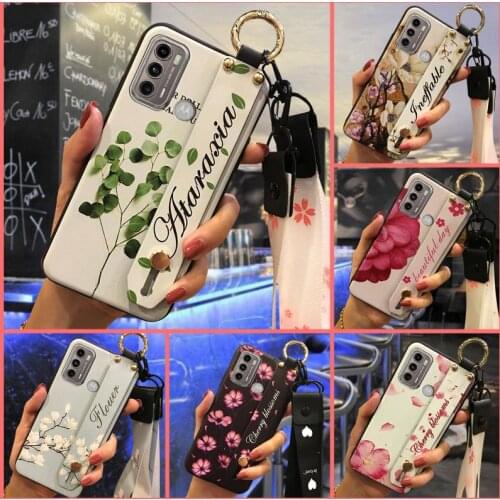 Dirt-resistant Shockproof Phone Case For MOTO G60/G40 Fusion Phone Holder Lanyard For Woman Durable