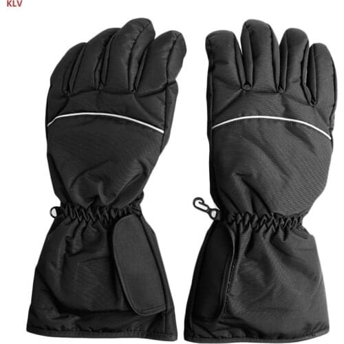 KLV Waterproof Heated Gloves Battery Powered For Motorcycle Hunting Winter Warmer