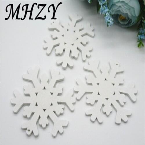 10/20/30pcs 6.3CM Environmental protection Christmas white snowflak bookmark Pattern Art Collection Handmade Home DIY decoration