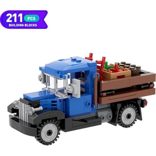2021 NEW Science and Technology Building Blocks MOC-5823 Farm Delivery Farm Truck Assembly Toy Bricks Model Boys Birthday Gift
