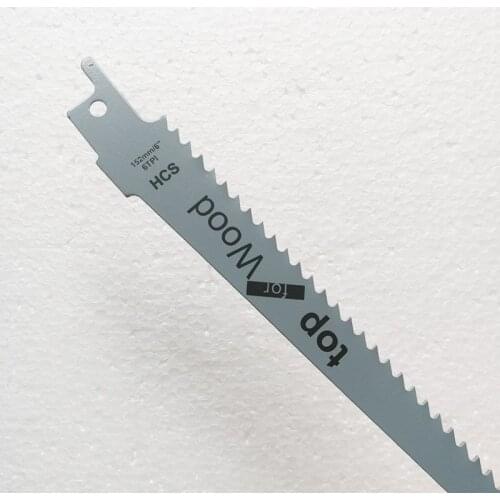150mm Long 6tip Hcs Saw Wood Reciprocating Blade Sharp Teeth Wood Working Milling Teeth Bosch Standard