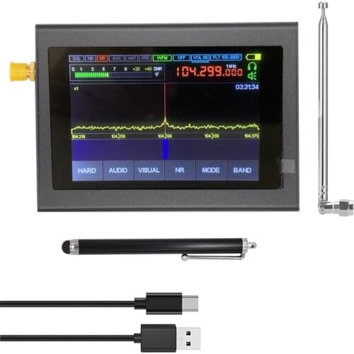 Malachite SDR Shortwave Radio Receiver 50KHz-2GHz Noise Reduction Software Defined Radio USB DIY Antenna Tools