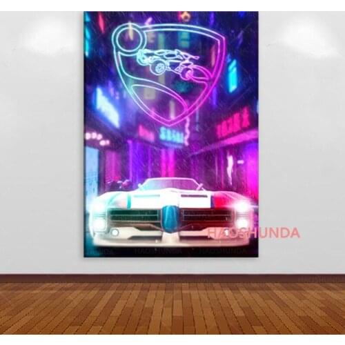 Rocket League Game Poster Decorative Painting Canvas Wall Art Living Room Posters Bedroom Painting frame
