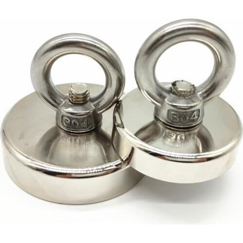 Fishing Magnet Salvage Hook Imanes Strongest Permanent Powerful Magnetic Super Strong Pot Search Magnet Holder D32 D42 D48
