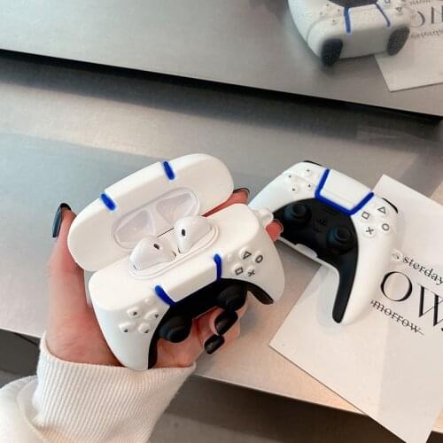 PS5 Game console handle 3D Cute Case For AirPods 1 2 pro Charging Box Soft Silicone Wireless Bluetooth Earphone Protect cover