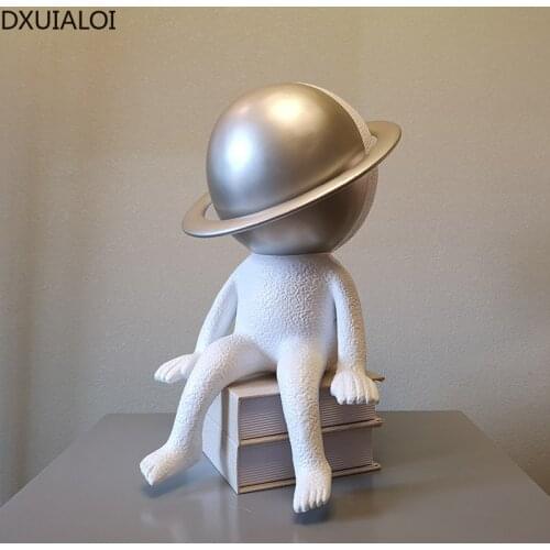 DXUIALOI Modern Simple Abstract Character Decoration Resin Crafts Office Entrance TV Cabinet Living Room Home Decoration