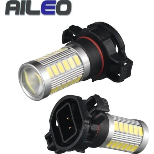 2Pcs 5202 H16(EU) 6000K White 3000K 5630 33SMD LED Bulbs For Car Auto LED Fog Light or Driving Running Lights Lamp 12V