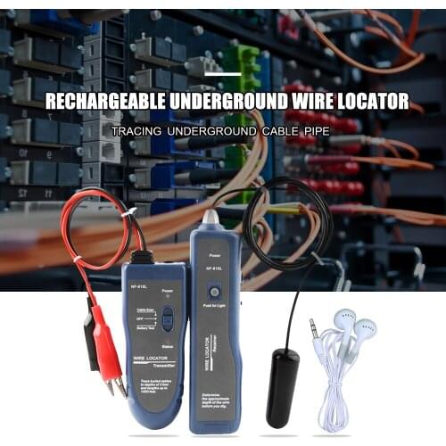 Wire Locator cable tracker NF-816L Underground Cable Detection Instrument Concealed Wiring Line Finder Rechargeable Wire Finder