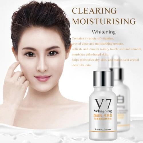 V7 Whitening Essence Moisturizing Anti Wrinkle Nourishing Hyaluronic Acid Face Serum Shrink Pores Smooth Face Eseence TSLM1