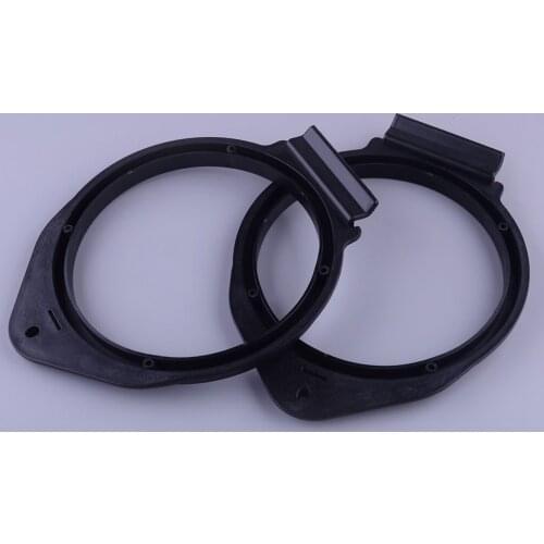1 Pair Speaker Adapter Install Bracket Mount Ring Plates Stand Cover Moulding Black Plastic Fit For Buick Chevrolet GMC Cadillac