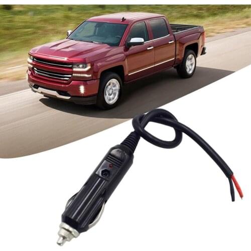 12V 24V Auto 10A Male Car Cigarette Lighter LED Socket Plug Adapter Connector Car Accessory R2E8