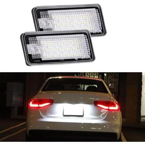 2Pcs Canbus License Number Plate LED Light Lamp for Au-di A3 S3 A4 B6 B7 A6 S6 A8