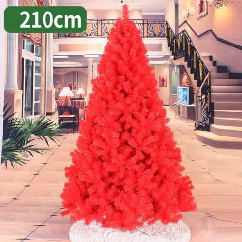 210cm Christmas tree pink rose red artificial Christmas tree decorations Christmas decorations for home Christmas ornaments