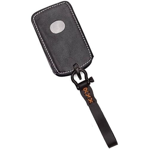 Car Genuine Leather Remote Key Fob Shell Cover Case For Mazda 3 Alexa CX4 CX5 CX8 2019 2020 3Button Smart Remote Car Key