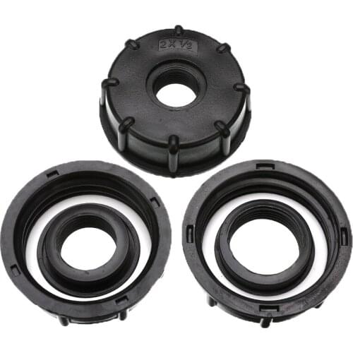 3 Sizes Tank S60X6 Coarse Threaded Cap 1/2'' 3/4'' 1'' With Hole Coarse Thread Total Type Cap Adaptor/Connector Tap