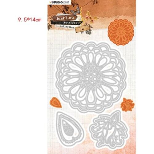 CH 2021 New Arrival Flowers 3D Gift Stitched DIY Scrapbooking Stamps Craft Embossing Die Cut Making Stencil Template