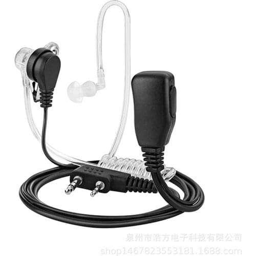 Walkie-talkie Air Duct Headset Noise Reduction K Head Imitating Guotong Air Guide For Kenwood Baofeng TYT Puxing