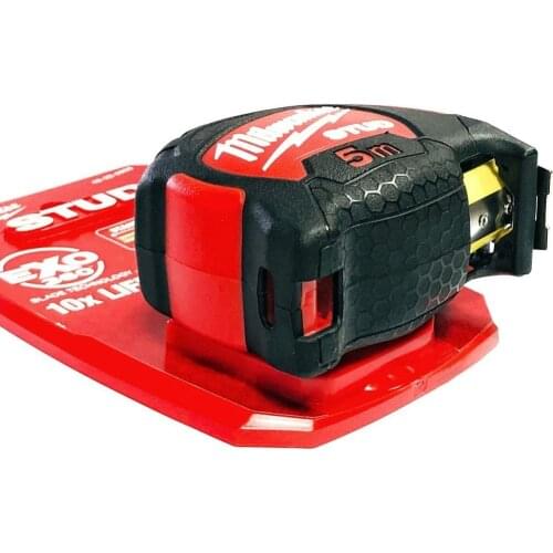 Milwaukee Stud Tape Measure 5m/16ft Metric Premium Portable Professional Heavy Duty Steel Red and Black Color