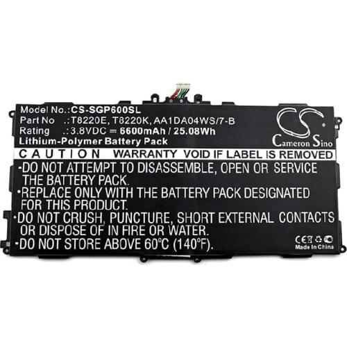 CameronSino for Samsung SM-P600 Galaxy Note 10.1 Tab PRO 10.1 SM-P605 SM-P605V T8220E battery